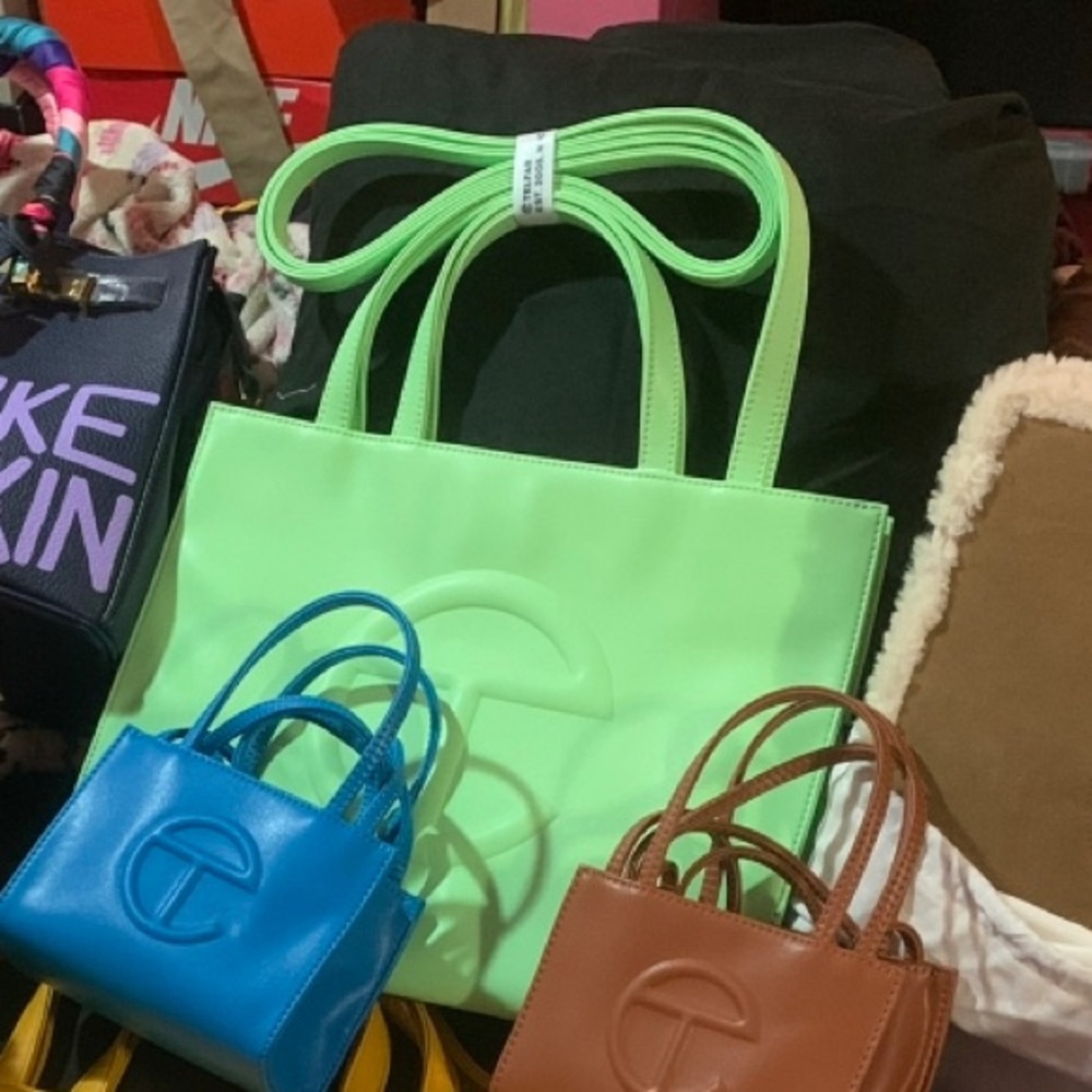 Mint green Medium Telfar for sale